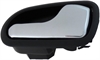 Interior Door Handle Front Or Rear Right Chrome Lever Black Housing - image 1