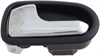 Interior Door Handle Front Or Rear Left Chrome Lever Black Housing - image 1