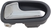 Interior Door Handle Front Or Rear Left Chrome Lever Gray Housing - image 1