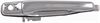 Exterior Door Handle Front Left Chrome Metal - image 1