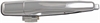 Exterior Door Handle Rear Left Chrome Metal - image 1