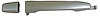 Exterior Door Handle Rear Left Painted Silver
