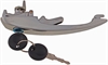 Exterior Door Handle With Keyset Zinc Chrome - image 1