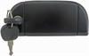 Exterior Door Handle Front Right With Keys Smooth Zinc - image 1