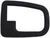 Interior Door Handle Front And Rear Right Texture Black - image 1
