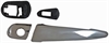 Exterior Door Handle Front Left All Chrome - image 1