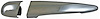 Exterior Door Handle Rear Left All Chrome - image 1
