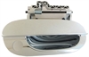 Exterior Door Handle Front Right With Keyhole All Chrome - image 1