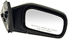 955-152 Passenger Manual Door Mirror Assembly; Nissan - image 1