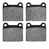 1000-0031-00 Track/Street Low-Metallic Brake Pads Kit, 1961-2004 Multiple Makes/Models, Position: Front,Rear
