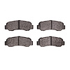 1000-0305-00 Track/Street Low-Metallic Brake Pads Kit, 1985-1987 Lexus/Toyota/Scion, Position: Rear - image 1