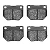 1000-0461-10 Track/Street Low-Metallic Brake Pads Kit, 2006-2007 Subaru, Position: Rear - image 1