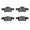 1000-0986-00 Track/Street Low-Metallic Brake Pads Kit, 2002-2018 Mercedes-Benz, Position: Rear