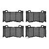 1000-1346-00 Track/Street Low-Metallic Brake Pads Kit, Fits Select Infiniti/Nissan, Position: Front - image 1