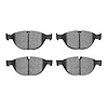 1000-1448-00 Track/Street Low-Metallic Brake Pads Kit, Fits Select Jaguar, Position: Front