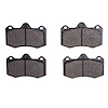 1000-1598-00 Track/Street Low-Metallic Brake Pads Kit, 2010-2012 Lotus, Position: Front