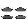 1115-0760-00 Active Performance Low-Metallic Brake Pads, 1998-2005 Mercedes-Benz, Position: Front - image 1