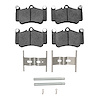 1115-0916-01 Active Performance Brake Pads & Hardware Kit, 1999-2012 Porsche, Position: Front - image 1