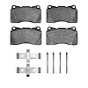 1115-1001-02 Active Performance Brake Pads & Hardware Kit, 2005-2006 Ford/Lincoln/Mercury/Mazda, Position: Front - image 1