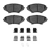 1115-1009-01 Active Performance Brake Pads & Hardware Kit, 2004-2011 Ford/Lincoln/Mercury/Mazda, Position: Front - image 1