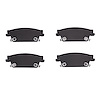 1115-1020-00 Active Performance Low-Metallic Brake Pads, 2004-2011 GM, Position: Rear - image 1