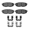 1115-1124-01 Active Performance Brake Pads & Hardware Kit, Fits Select Multiple Makes/Models, Position: Rear - image 1