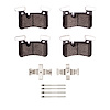 1115-1450-01 Active Performance Brake Pads & Hardware Kit, 2010-2018 Mercedes-Benz, Position: Rear