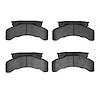 1214-0224-00 Heavy-Duty Semi-Metallic Brake Pads, 1979-2012 Multiple Makes/Models, Position: Fr,Fr & Rr,Rr
