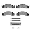 1214-0411-01 Heavy-Duty Brake Pads & Hardware Kit, 1988-2007 Ford/Lincoln/Mercury/Mazda, Position: Fr & Rr,Front,Fr,Rear,Rr