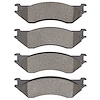 1214-0702-10 Heavy-Duty Semi-Metallic Brake Pads, 2000-2008 Mopar, Position: Rear,Front