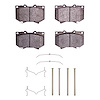 1214-0812-01 Heavy-Duty Brake Pads & Hardware Kit, 2000-2002 Lexus/Toyota/Scion, Position: Front - image 1