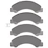1214-0825-00 Heavy-Duty Semi-Metallic Brake Pads, Fits Select GM, Position: Front,Fr,Rr - image 2