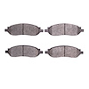 1214-1068-00 Heavy-Duty Semi-Metallic Brake Pads, 2005-2007 Ford/Lincoln/Mercury/Mazda, Position: Rear
