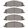 1214-1400-00 Heavy-Duty Semi-Metallic Brake Pads, 2009-2018 Mopar, Position: Rear - image 1