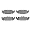 1214-1508-00 Heavy-Duty Semi-Metallic Brake Pads, 2009-2019 Ford/Lincoln/Mercury/Mazda, Position: Front - image 1