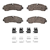 1214-2281-01 Heavy-Duty Brake Pads & Hardware Kit, Fits Select Ford/Lincoln/Mercury/Mazda, Position: Rear - image 1