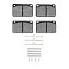 1310-0043-03 3000-Series Ceramic Brake Pads & Hardware Kit, 1967-1987 Volvo, Position: Front