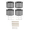 1310-0117-02 3000-Series Ceramic Brake Pads & Hardware Kit, 1976-1981 Infiniti/Nissan, Position: Front - image 1