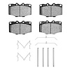 1310-0137-01 3000-Series Ceramic Brake Pads & Hardware Kit, 1976-1989 Lexus/Toyota/Scion, Position: Front - image 1