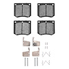 1310-0330-02 3000-Series Ceramic Brake Pads & Hardware Kit, 1970-1983 Multiple Makes/Models, Position: Front