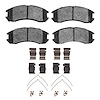 1310-0399-01 3000-Series Ceramic Brake Pads & Hardware Kit, 1988-1992 Ford/Lincoln/Mercury/Mazda, Position: Front - image 1