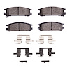 1310-0471-04 3000-Series Ceramic Brake Pads & Hardware Kit, 1990-1999 Subaru, Position: Rear - image 1