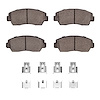 1310-0574-01 3000-Series Ceramic Brake Pads & Hardware Kit, 1986-1993 Ford/Lincoln/Mercury/Mazda, Position: Front - image 1