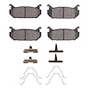 1310-0584-01 3000-Series Ceramic Brake Pads & Hardware Kit, 1993-2002 Ford/Lincoln/Mercury/Mazda, Position: Rear - image 1