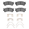 1310-0637-01 3000-Series Ceramic Brake Pads & Hardware Kit, 1993-2003 Ford/Lincoln/Mercury/Mazda, Position: Front - image 1