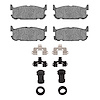 1310-0891-01 3000-Series Ceramic Brake Pads & Hardware Kit, 2001-2005 Ford/Lincoln/Mercury/Mazda, Position: Rear - image 1