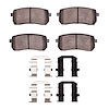 1310-1302-01 3000-Series Ceramic Brake Pads & Hardware Kit, 2007-2012 Kia/Hyundai/Genesis, Position: Rear - image 1
