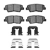 1310-1313-01 3000-Series Ceramic Brake Pads & Hardware Kit, 2007-2013 Kia/Hyundai/Genesis, Position: Rear - image 1