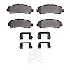 1310-1584-01 3000-Series Ceramic Brake Pads & Hardware Kit, 2006-2020 Acura/Honda, Position: Front - image 1