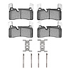 1310-1607-01 3000-Series Ceramic Brake Pads & Hardware Kit, 2011-2015 Mercedes-Benz, Position: Rear